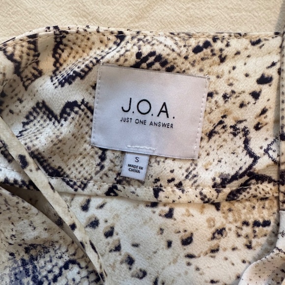 J.O.A. Cowl Neck Snake Print Slip Dress - Picture 7 of 7
